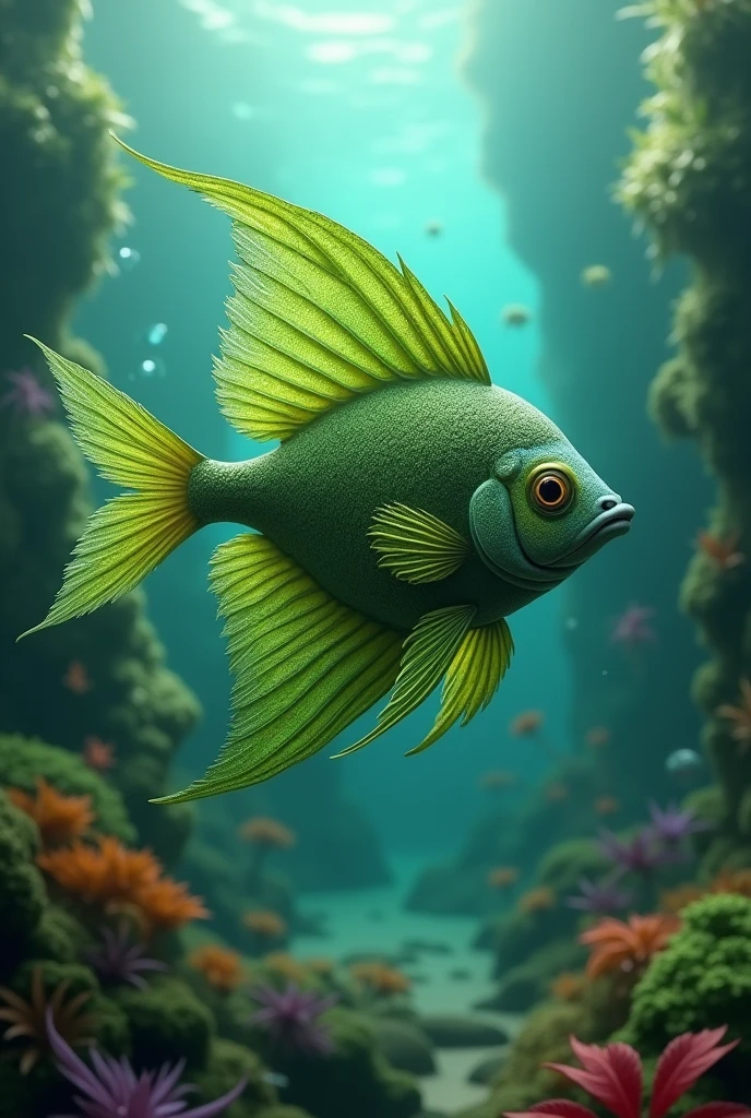 Marijuana leaf fish background