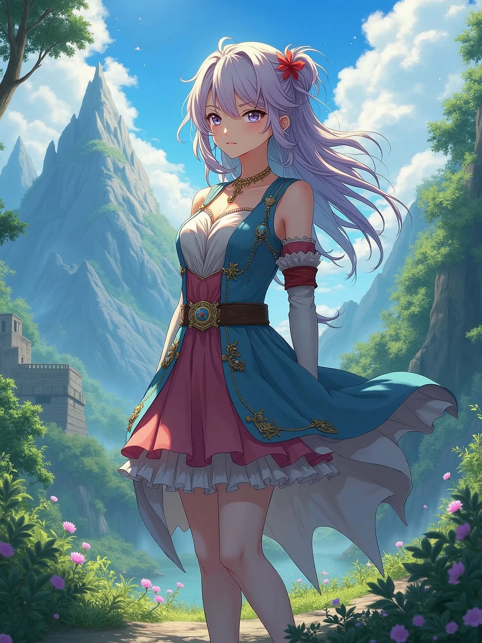 female isekai anime character