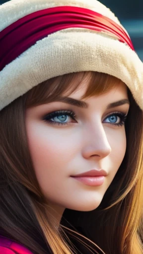 A beautiful Russian woman focus on the face