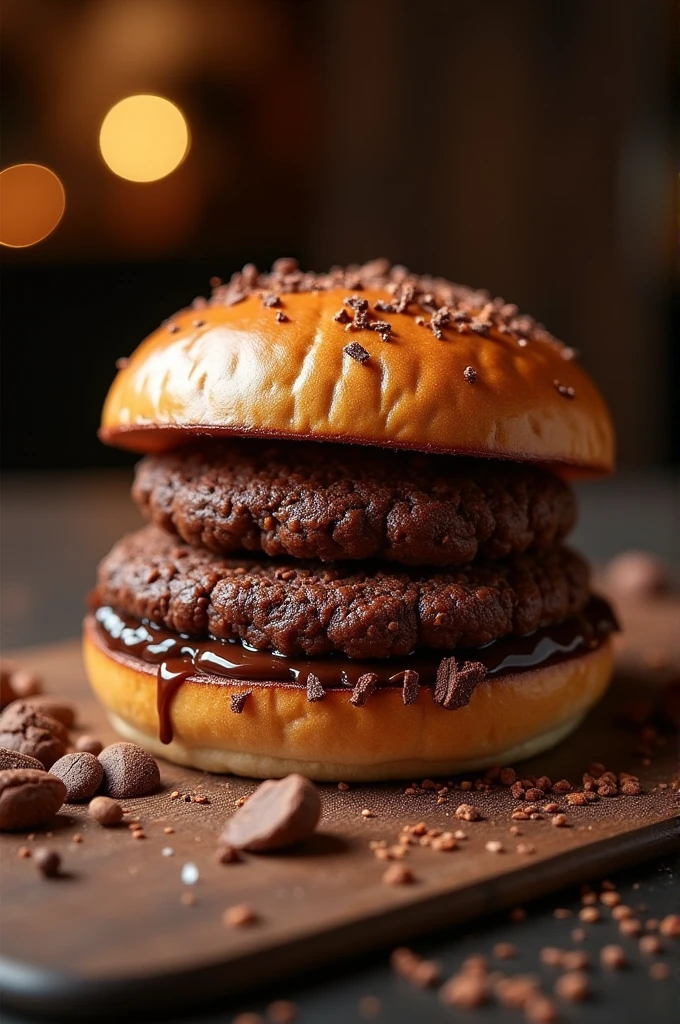 Chocolate burger