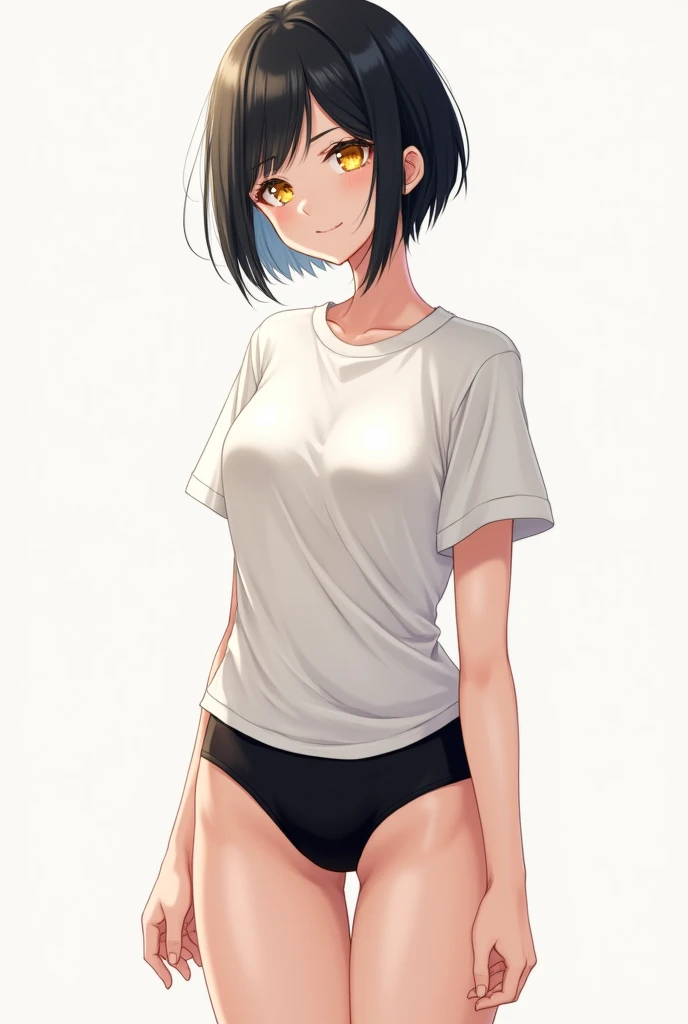 (masterpiece, best quality:1.2),  noodle (gorillaz), black hair, short hair, black eyes, multicolored hair, looking at viewer, bangs, heavy bangs, bangs covering eyes , breasts, small breasts, bob cut, sparkle, glint, blush, 1girl,detailed clothes, detailed nipples, two toned striped sweatshirt, boots, thin Japanese girl, cute, pretty, innocent, 18 year old, (flat abs)), One girl, blushing, small tits, clothes lift, wind lift, wind, floating hair, window, sunlight, close-up, no panties, female pubic hair, open eyes, open mouth wide hips, sweat, sweatdrop, lifted by self, navel, from below,