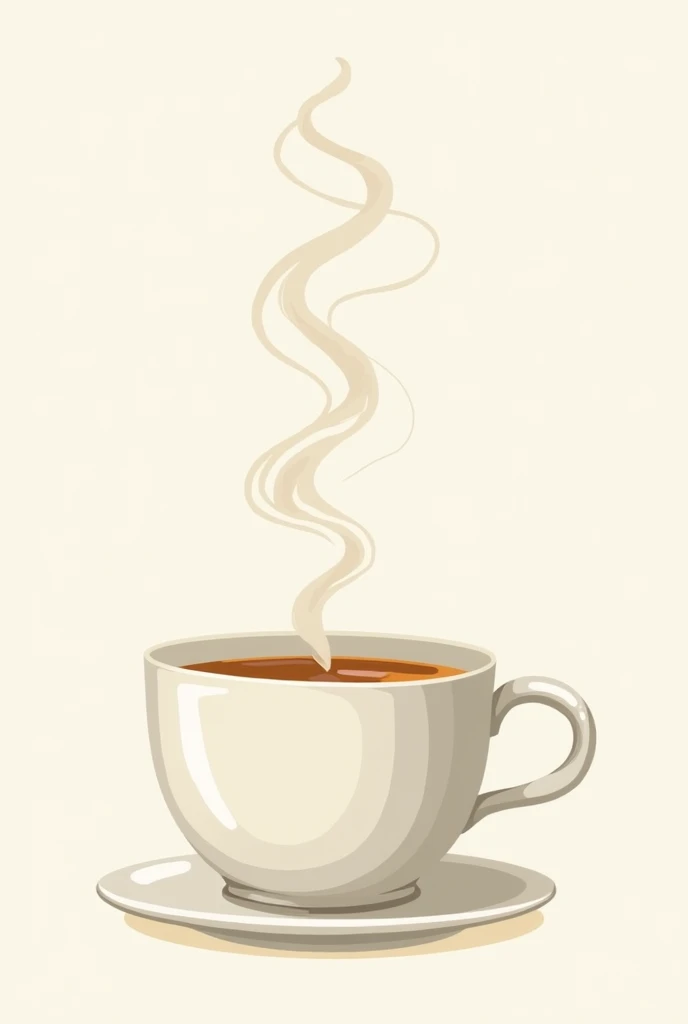 Clipart of Steam coming out of tea cup