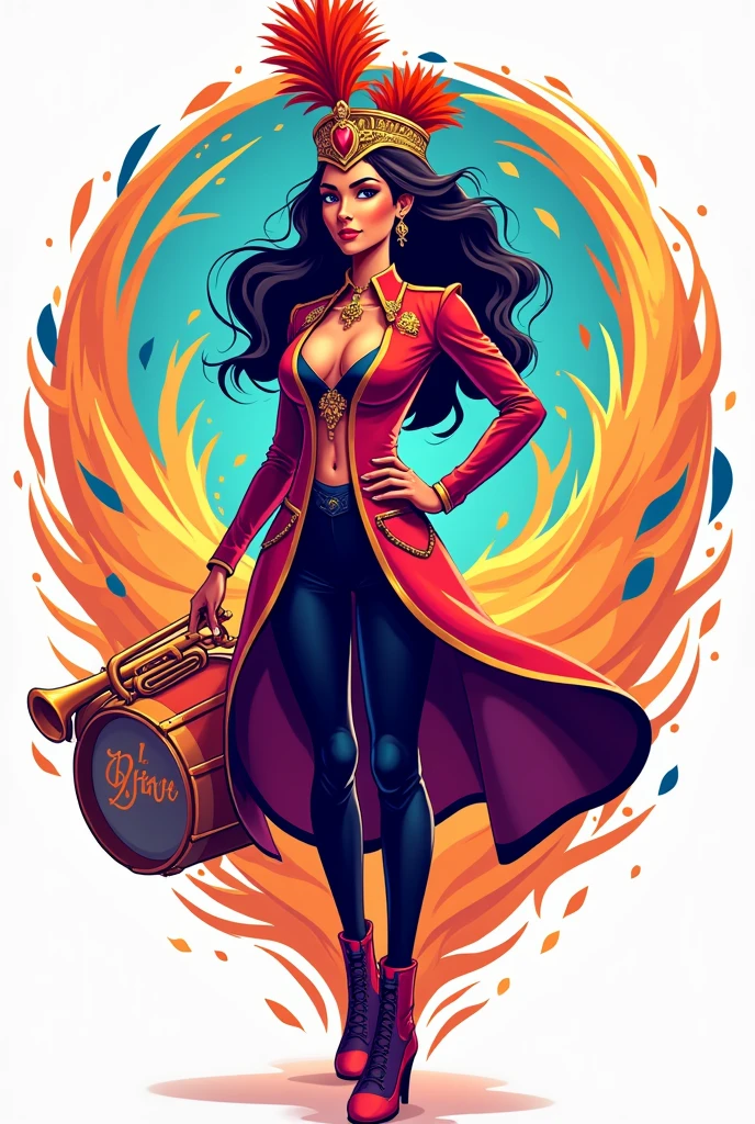 a logo of the Diva Guedes Marching Band