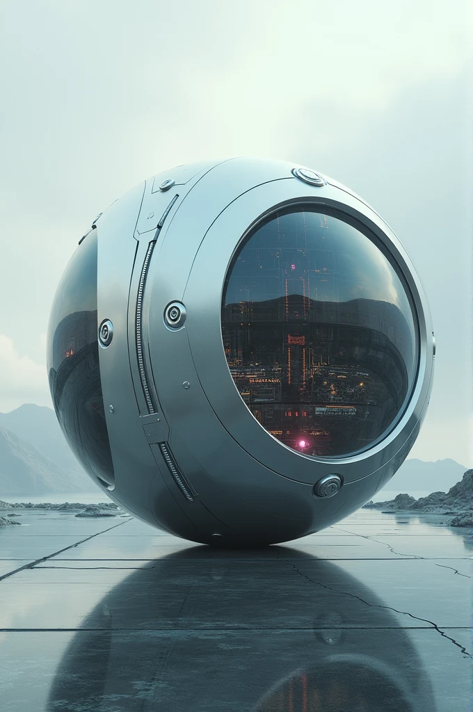 A futuristic sphere, Technological and evolved with several functions