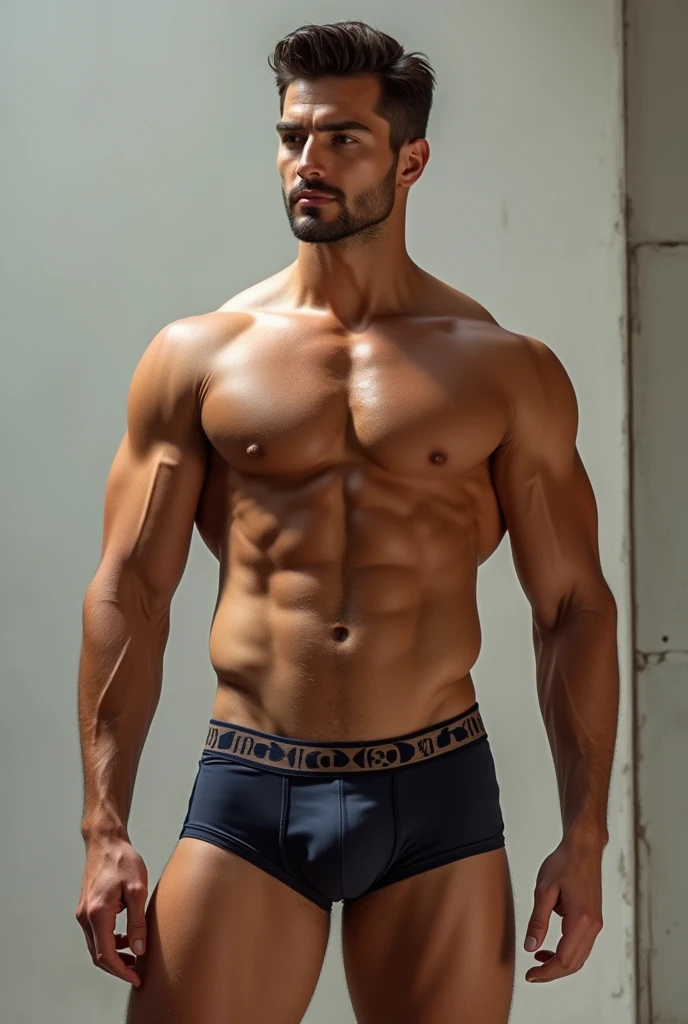 Man in boxer briefs