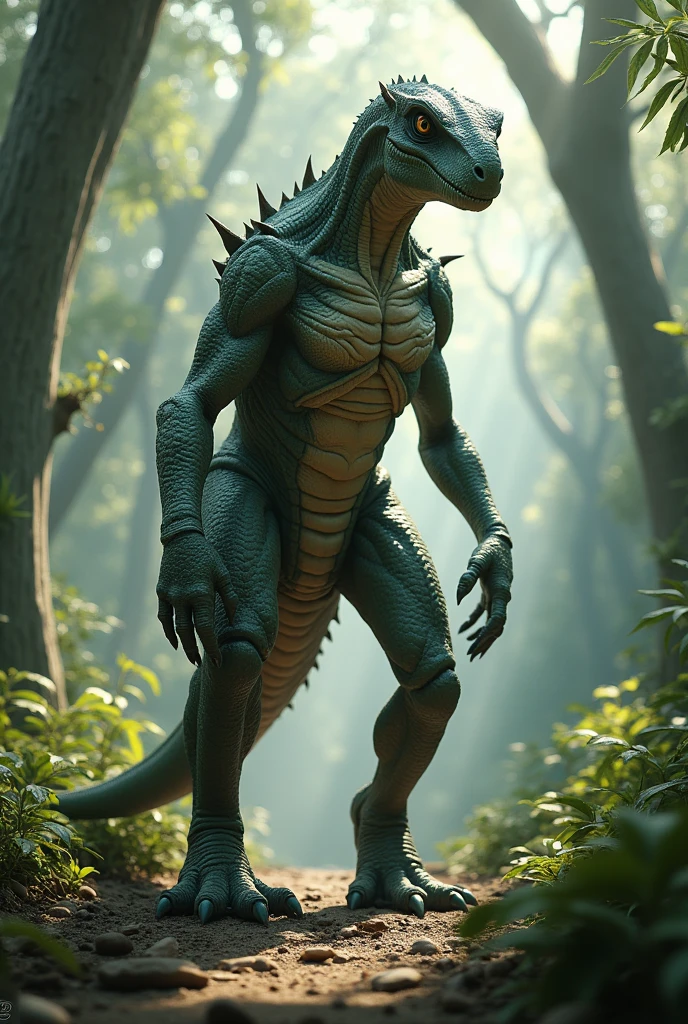 Dinosaur human feet
