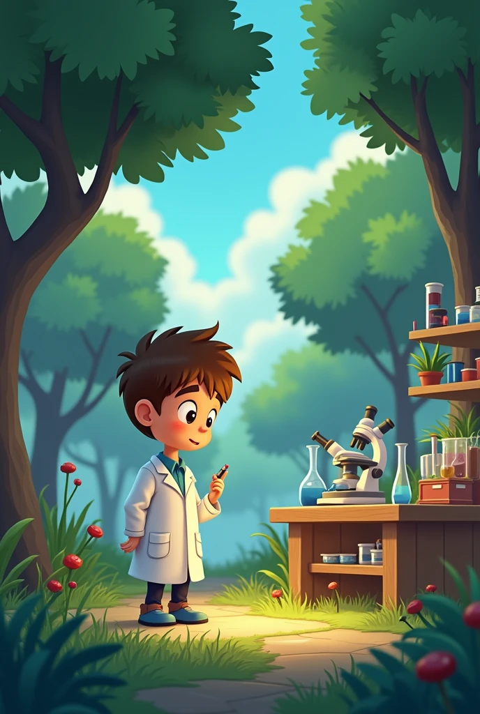 [bottom: A tiny laboratory in the park, full of microscopes and test tubes.]
[Characters: DR. Microbe (a little animated scientist in a lab coat), Alex (a curious child), Sofia (her wise friend)]
DR. Microbe: Hello, guys! What brings you here??

Alex: We want to better understand the differences between viruses, bacteria and fungi. Could you help us??

DR. Microbe: Of course! Let&#39;s start with viruses.
