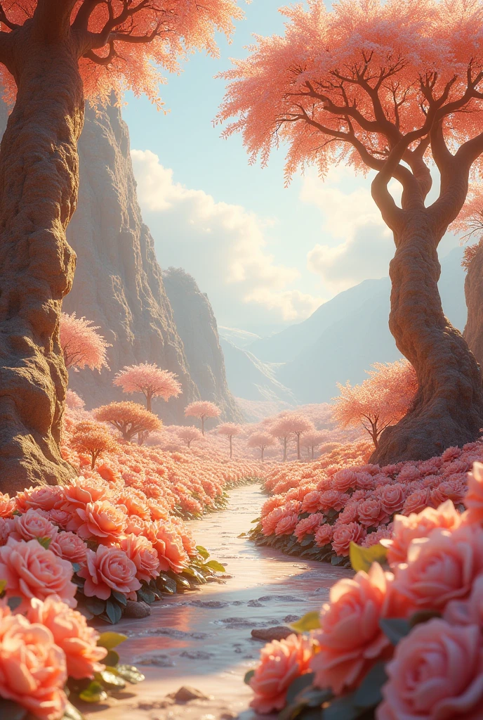 This world is covered with the scent of flowers, gold silver and very wide