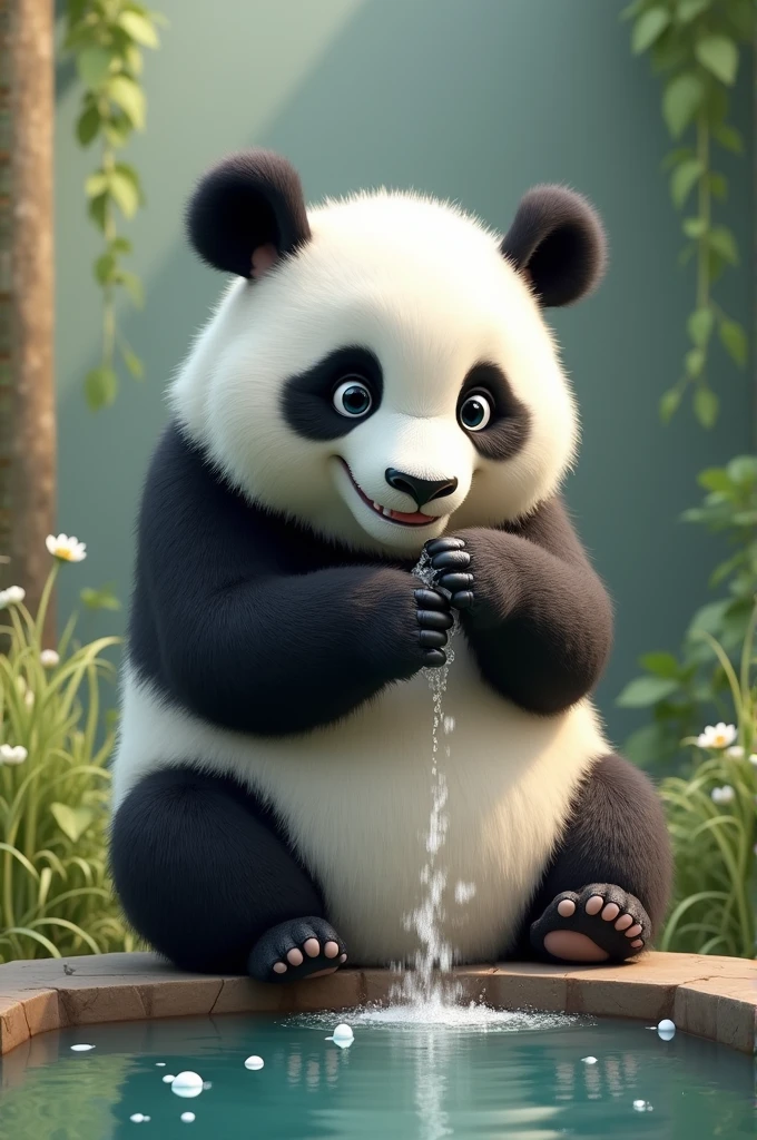 Panda wash is hands
