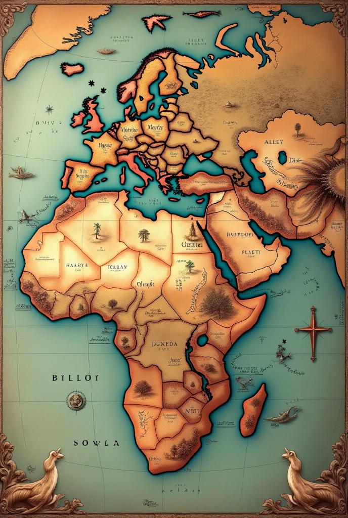 Historical map of the era before Christ 