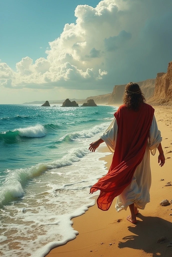 moisés, following God&#39;s instructions, stretched out his hand over the sea, and the waters were divided, creating a dry path for the Israelites to cross.