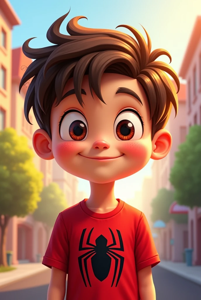 Isaac 4 years as the logo of Spidey and his friends