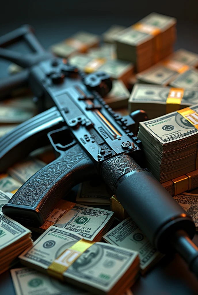 Ak 47 and money