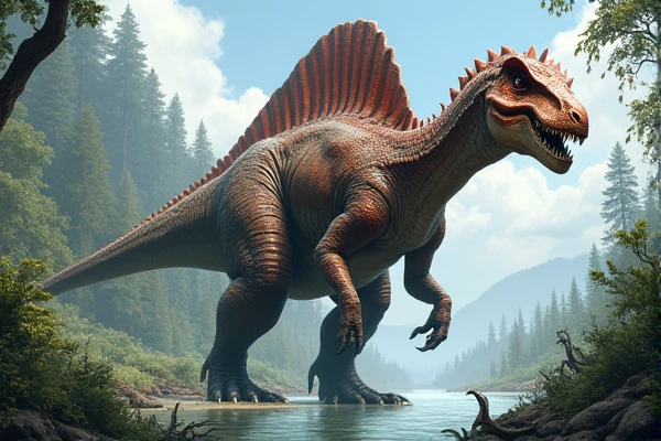 Please draw an illustration of a Spinosaurus