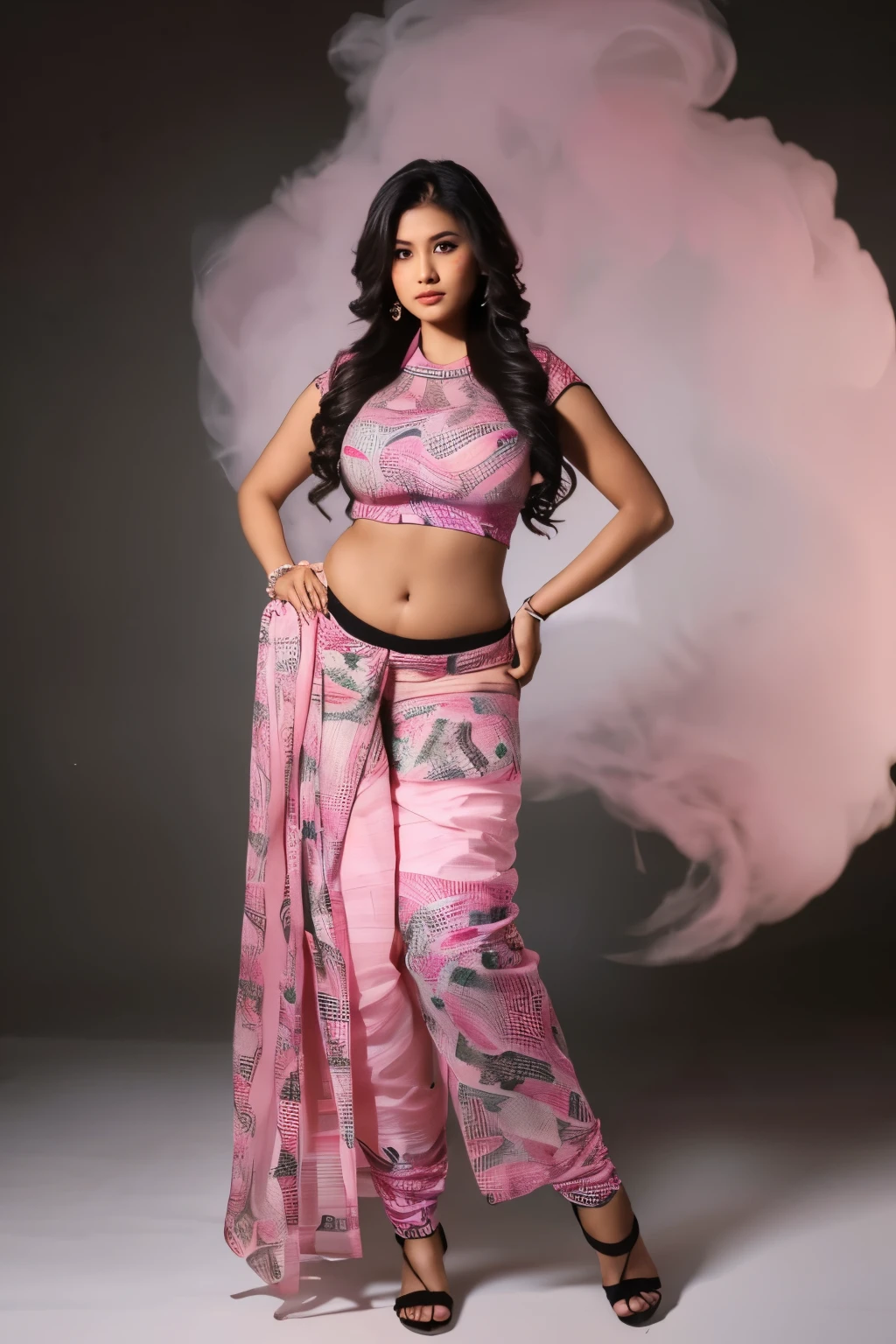 21 yo Indian women Ananya Pandey wearing Churidar Suits ( pink printed), cute pose , looking George's Full figure view perfect anatomy realistic realism,4x ultra sharp 4k