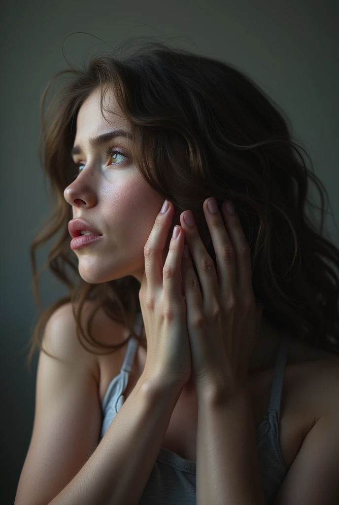 A girl with sorrows and frustrations