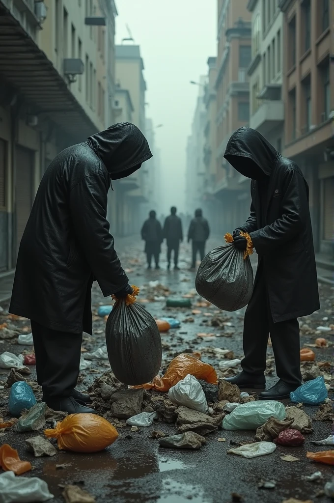 Human beings are cruel. Don't throw trash on the street.