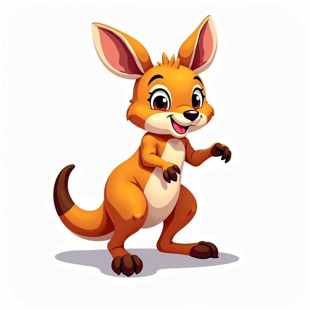  Incredibly beautiful sports logo of a little kangaroo png image