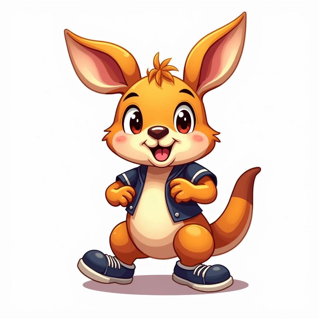 Incredibly cute sports logo of a little kangaroo png image