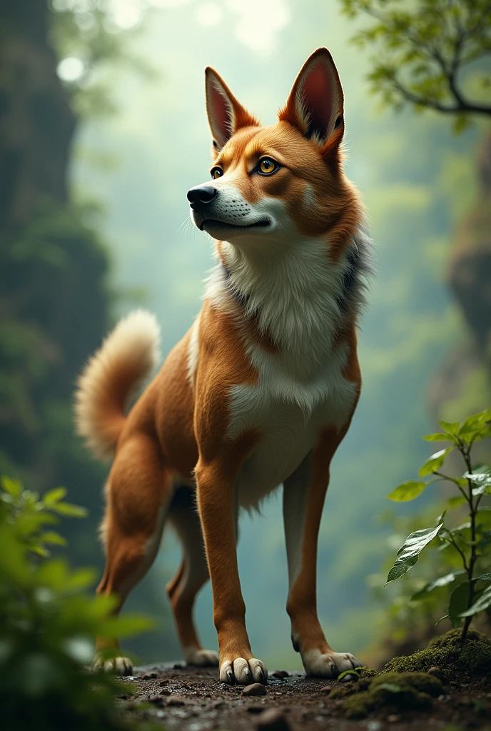 Human mixed with dog