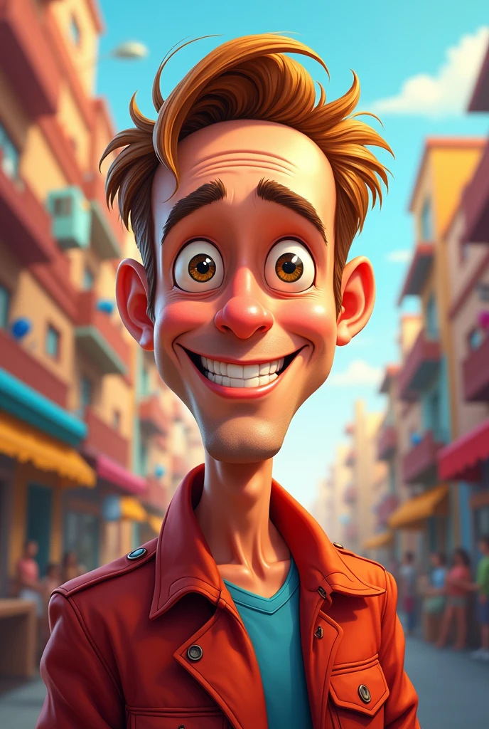 Create a picture of Anthony Edwards in form of cartoon