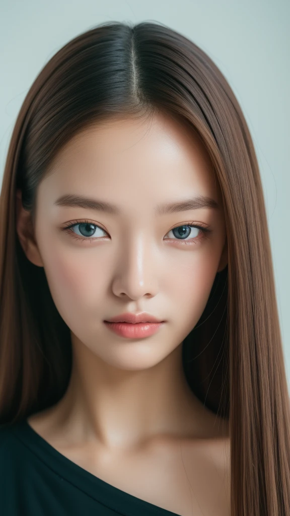22 years old、(Russian face of royal idol)、(From the neck up)、(Sparkling eyes)、(Eyes are hearts:1.48)、(beautiful neck:1.48)