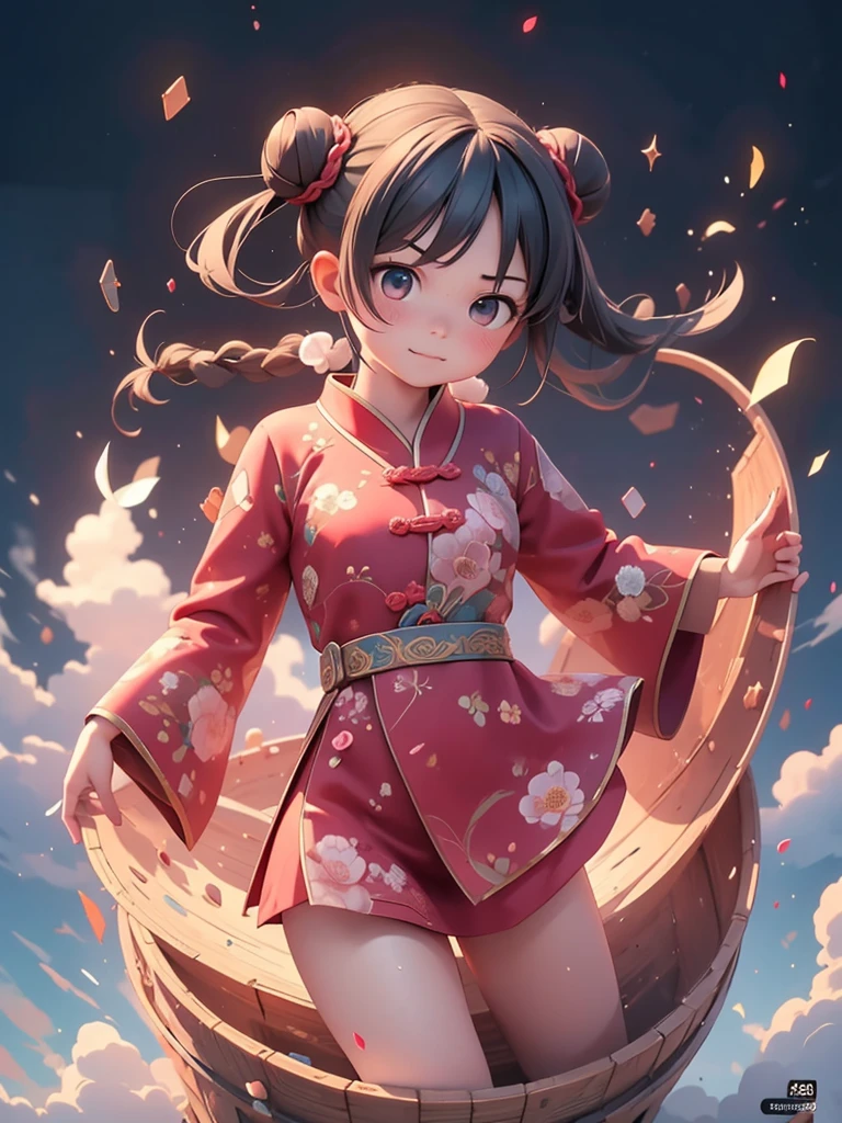 (masterpiece、最高quality、最高quality、Official Art、Beautiful and beautiful:1.2)、(One Girl:1.3)hatsune miku、Twin tails,Big Breasts,quality\(8k,非常に精細なCGユニットのwallpaper, masterpiece,High resolution,top-quality,top-quality real texture skin,Surreal,Increase the resolution,RAW Photos,最高quality,Very detailed,wallpaper,Cinema Lighting,Ray Tracing,Golden Ratio\), break ,alone,1 female\(cute,cute,small ,Hair is floating,Hair color is dark red,Braided twin bun hairstyle,Eye color is dark red,Big eyes,Red Chinese Dress,chest,Combat Stance\(kung-fu style\),Dynamic Angle,Long Shot,whole body,Dust cloud caused by stamping,Angry face,chestの谷間\),background\(outside,Classical Chinese Temple\),[Browsing Caution:2.0],Long Shot