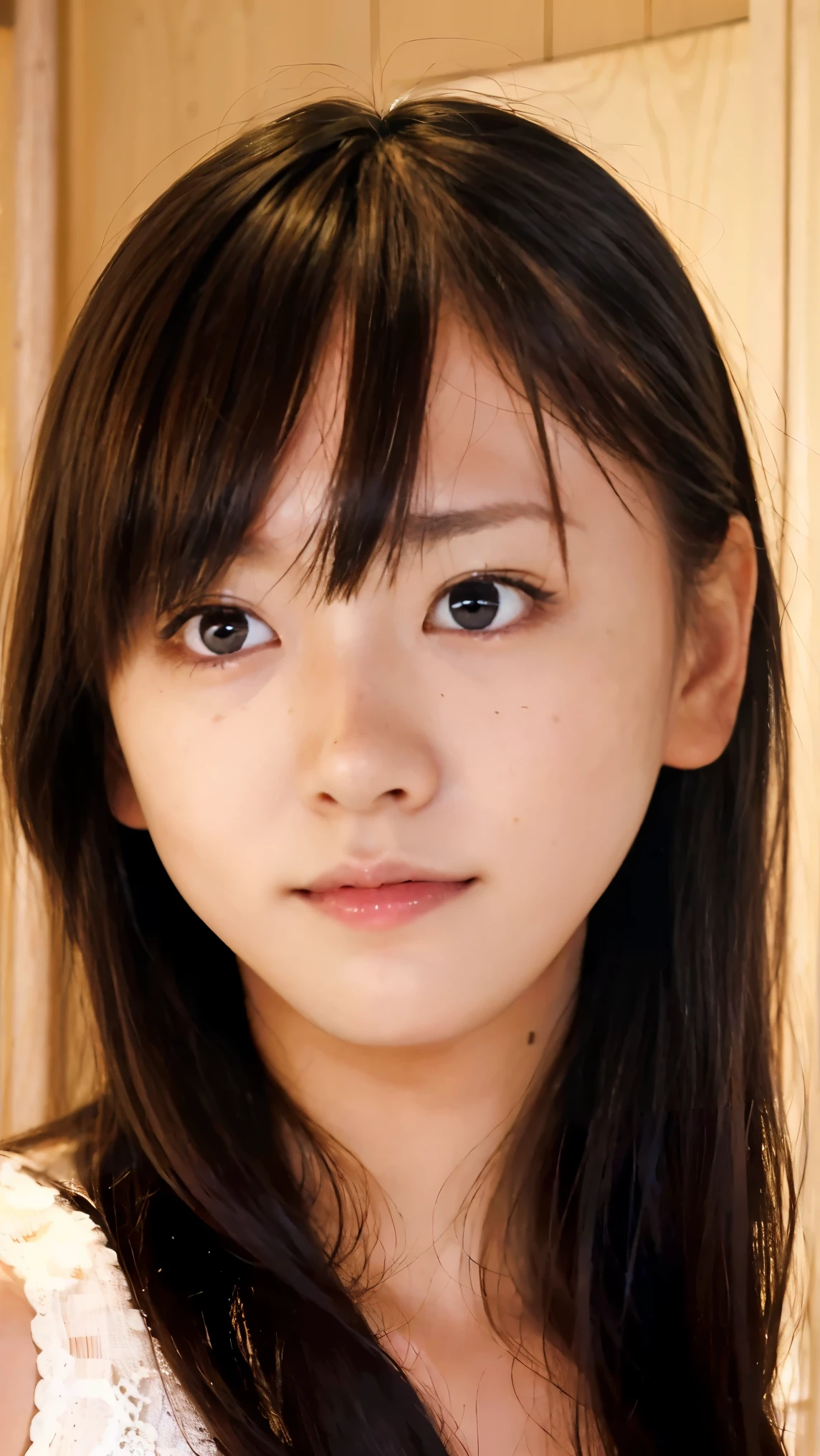 Cute Japanese Women Photos, Little Woman, 20-year-old, (photo Realistic:1.4), (hyper Realistic:1.4), (Realistic:1.3), (Smoother lighting:1.05), (Improving the quality of cinema lighting:0.9), 32K, 1 girl,20-year-oldの***, Realistic lighting, Backlight, The light shines on your face, Ray Tracing, (Bright light:1.2), (Improvement of quality:1.4), (Highest quality Realistic textured skin:1.4), fine grain, Detailed face,(smile:0), (Emphasis on face close-up:1.3), (Enhances the beauty of skin texture:1.1),((Extremely precise and accurate anatomy:1.0)), (Enhances the beauty of skin texture:1.1), Clean and glowing skin, mesh, thin:1.2, (Realistic:1.3), Realisticなライティング, (Smoother lighting:1.05), 32K, One Japanese woman, fine grain, Detailed face, (Film Grain:1.1),(Accentuates body lines:1.1), High resolution, Natural look, Kind eyes, Improves hair quality, Delicate light and shadow, Transparent muscles, Graceful pose, Beautiful Eyes, Sharp details, Soft light reflection, Beautiful contours, Delicate skin tone, Fine hair texture,Cute Japanese Women Photos,