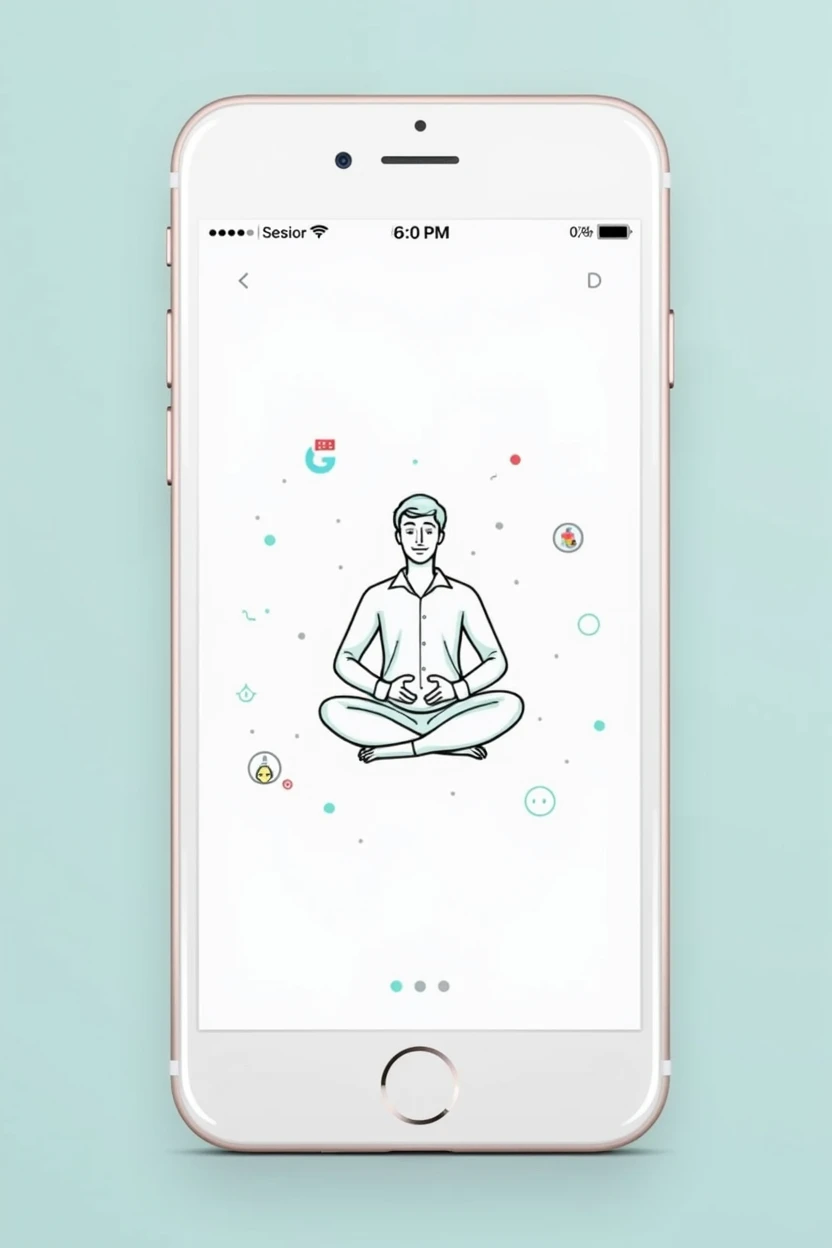 App prototype . Title: "Mental Health Platform for University Students" Functionalities: meditation tools, online chat, and educational resources.