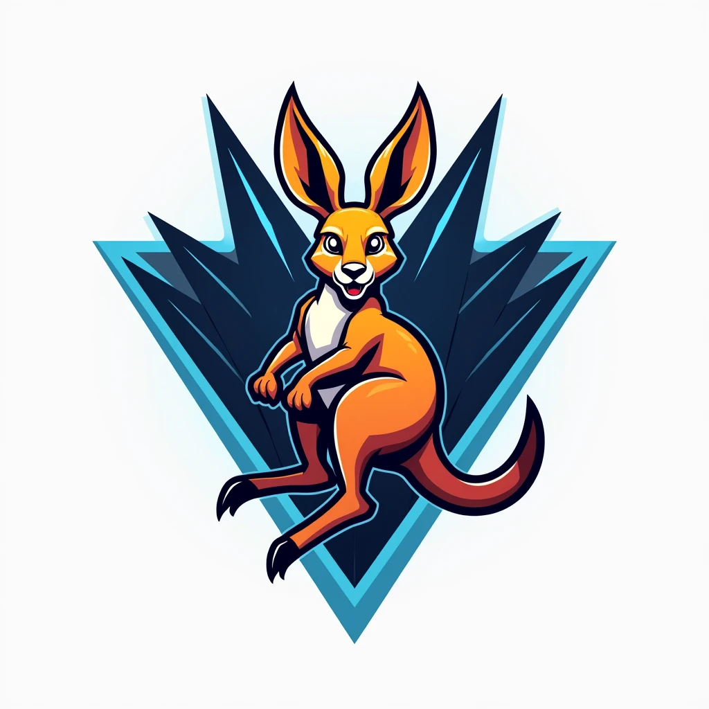 Incredibly beautiful high quality futuristic sports logo ,unique and attractive of a kangaroo png image