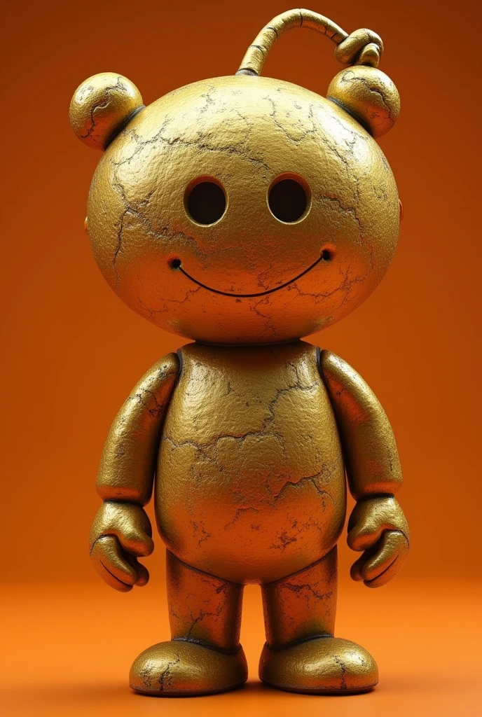 The animated reddit avatar but with a golden texture