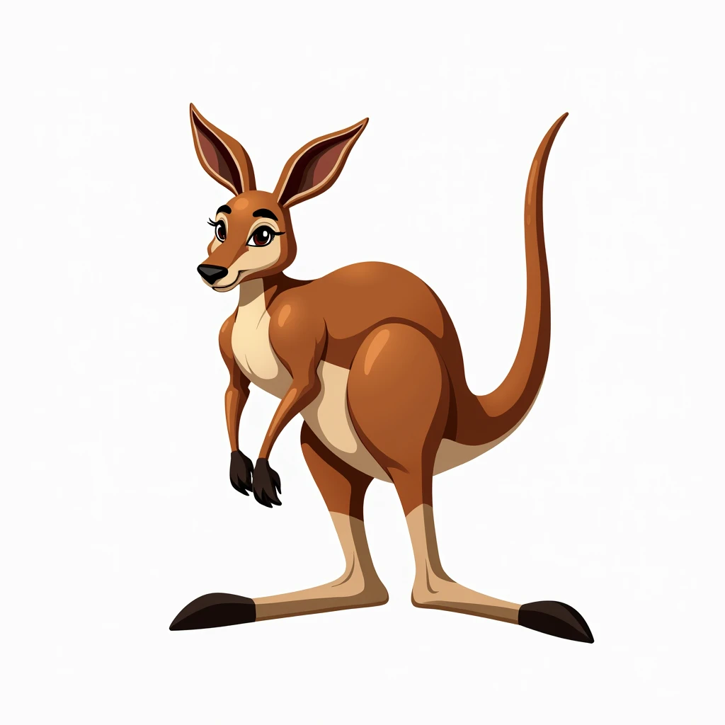 Incredibly beautiful high quality classic sports logo ,only , realistic and attractive kangaroo png image