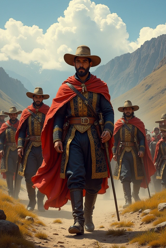 images of this event : 
The Spanish military man and politician retreated to the southern mountains of Peru, where he prepared to rearm his army with the help of other regions still loyal to the Spanish Crown. 