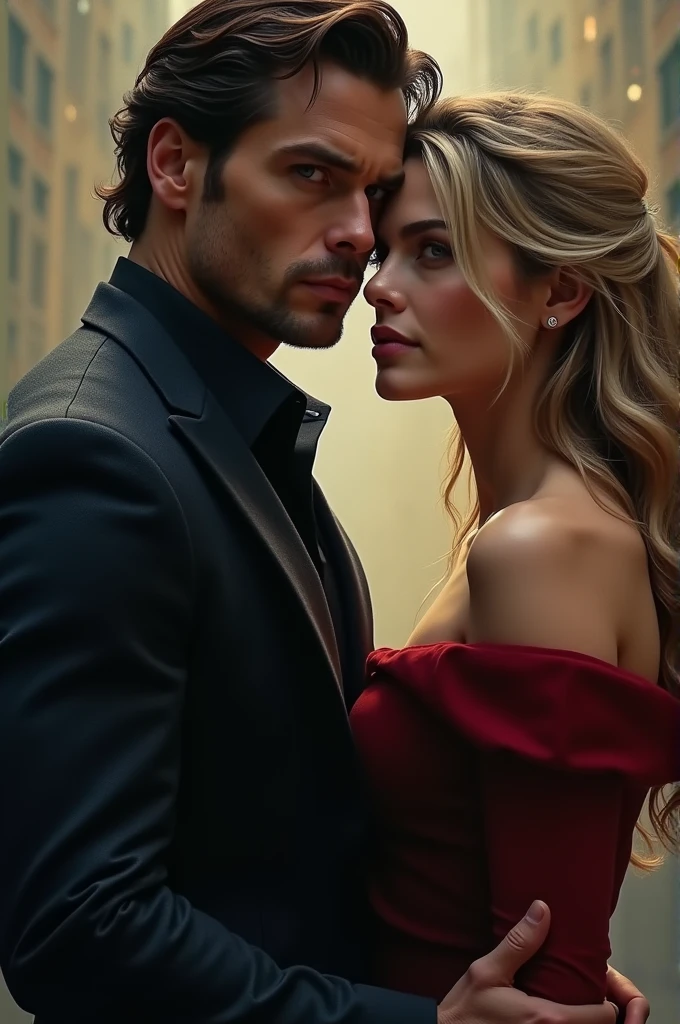 Henry Cavill and Elizabeth Olsen