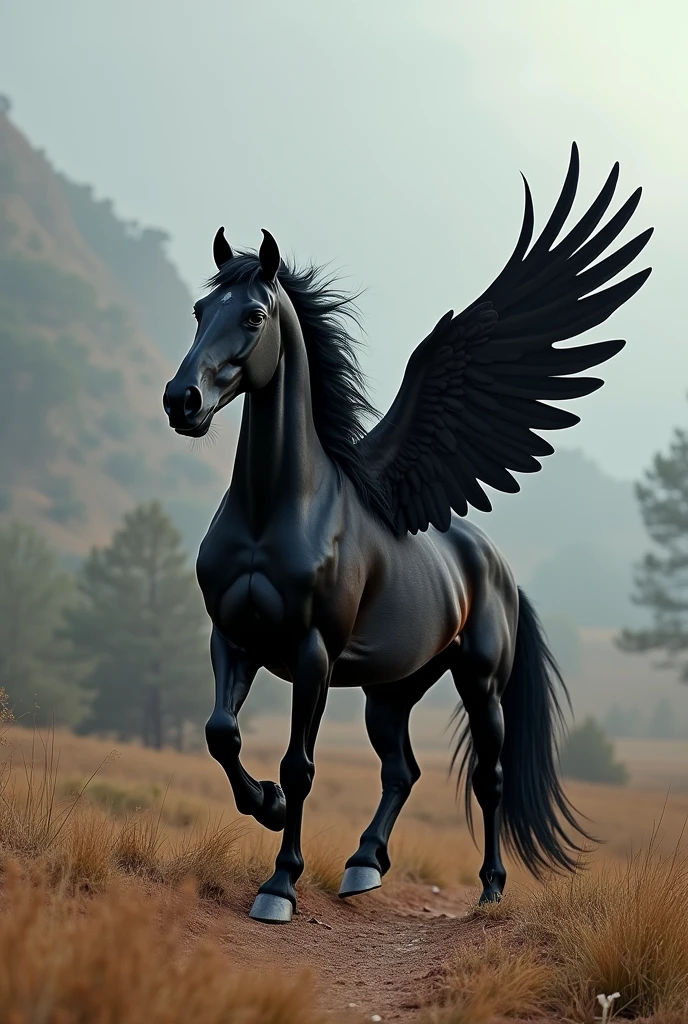 A BLACK WINGED HORSE OF A TOYOTA PRADO
