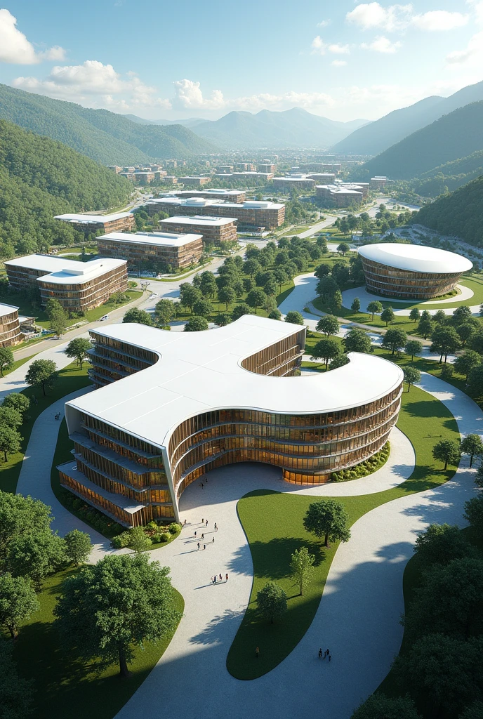 building of campuses with detailed and distinct modern school designs