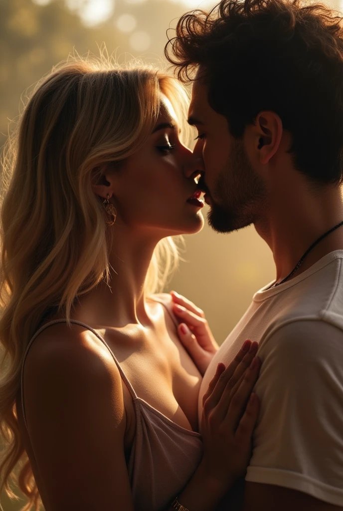 A woman and a man fuck