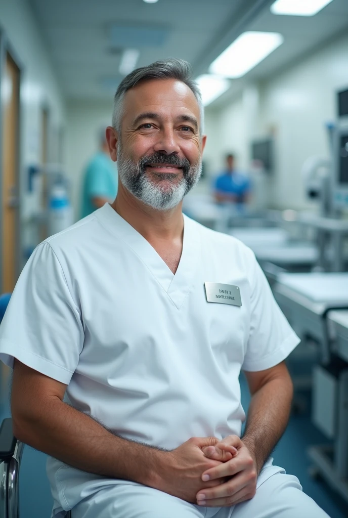 Bearded nurse
