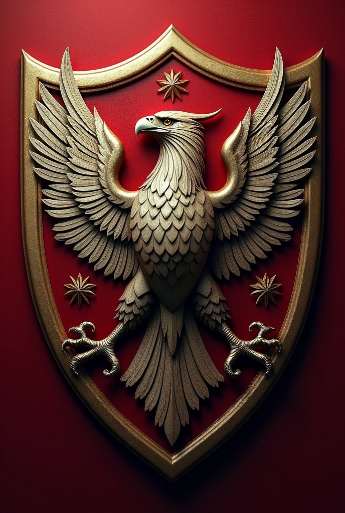 shield with an eagle drawn