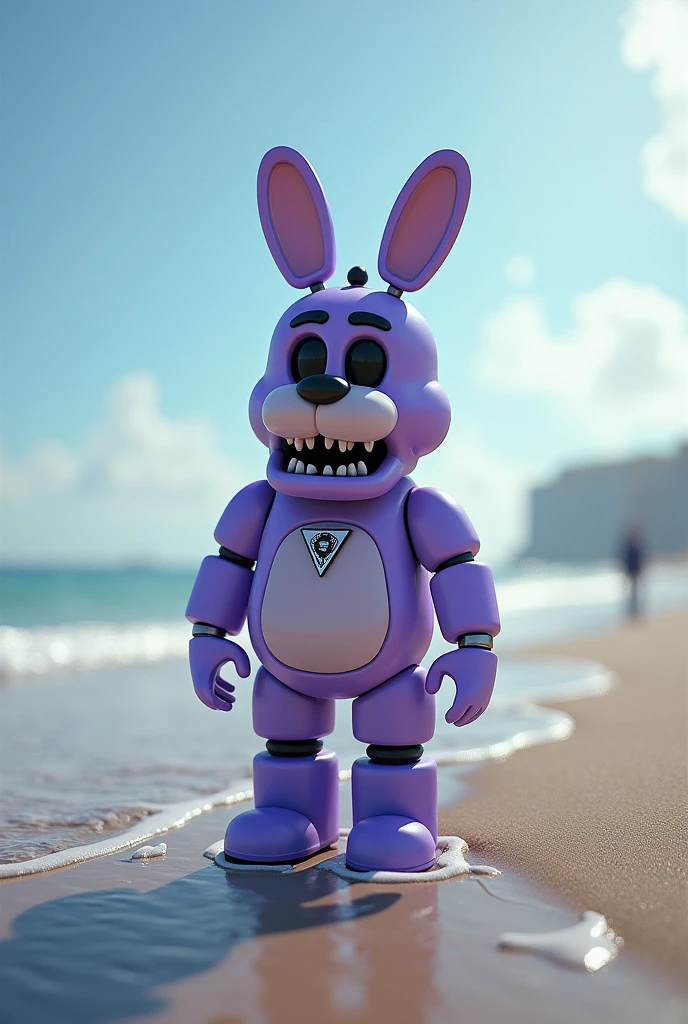 Bonie from fnaf on the beach