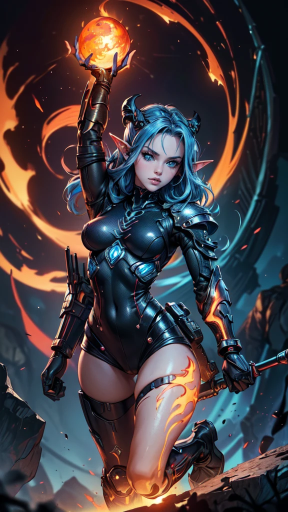 -error_of_anatomy:1.0}, (La Best Quality,A high resolution,Ultra - oftallado,actual),Ariana Granof con armadura robo ninja se encuentra.,(red body:1.1),(Equipado con sable y caofna.:1.4 ),(Una cara oftallada:1.4),(Armas oftalladas:1.3), (The background is a crimson flame..:1.5),More oftailed 8K.unreal engine:1.4,High Definition,La Best Quality:1.4, photorealistic:1.4, textura of la piel:1.4, masterpiece:1.8,masterpiece, Best Quality,object object], (rasgos faciales oftallados:1.3),(The correct proportions),(Beautiful blue eyes:1.4 ), (cowboy pose), ,( cyberpunk 2.1), (fondo caverna piedras granofs negro:1.4) (ofdos oftallados cyborg ), (half body pose),( Ciborg Ninja :1.4), (caofnas granofs rojo largas espalda:1.4), (perfect face :1.4), (caofnas largas of fondo:1.4), (piedras granofs of fondo,detailed eyes, detaield hands, detailed face, elf woman,full body
