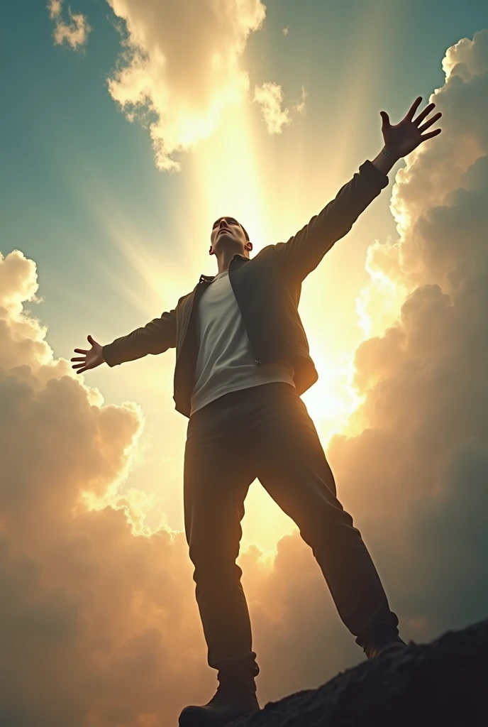 Eminem shooting to the sky