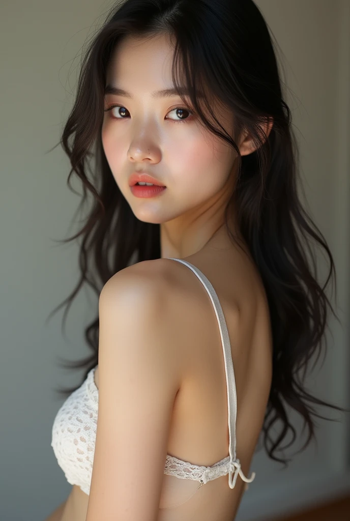 Sam Japanese girl model Pide hyperrealistic with beautiful face age 24 years . Taking a photo in full body nudes. let her vagina be seen