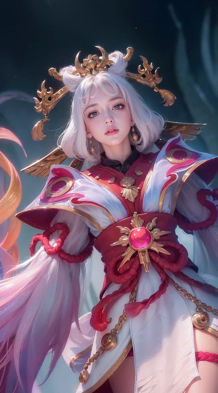 (8k, RAW photo, photorealistic:1.25) ,( lipgloss, eyelashes, gloss-face, glossy skin, best quality, ultra highres, depth of field, chromatic aberration, caustics, Broad lighting, natural shading,) looking at viewer with a serene and goddess-like happiness,