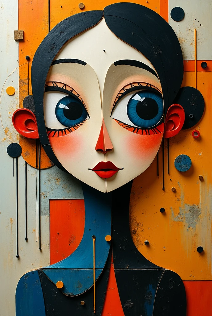An easy and different creative cubist work
