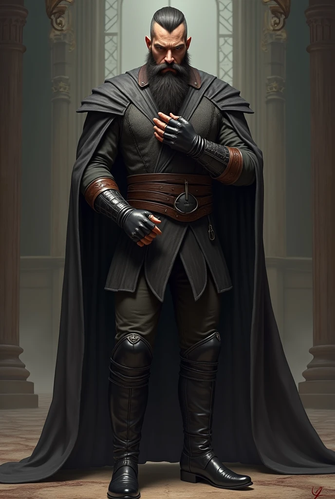 Big man, pooling around his shiny boots and with his long fingers caressing his heels Nunes Step forward took off his black leather gloves and ran his hand over his short beard well designed the stop in curved and thin lines