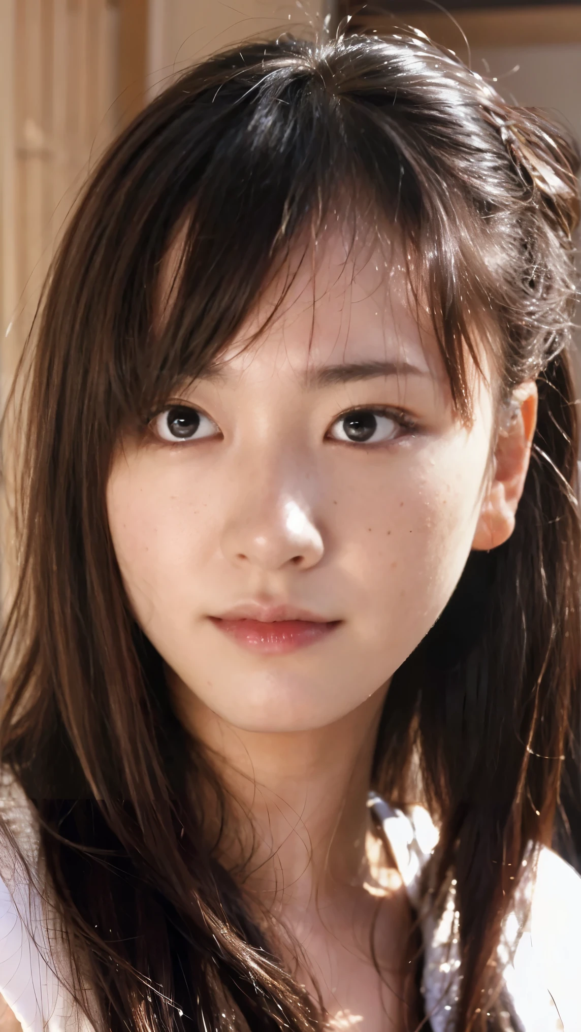 Cute Japanese Women Photos, Woman, 20-year-old, (photo Realistic:1.4), (hyper Realistic:1.4), (Realistic:1.3), (Smoother lighting:1.05), (Improving the quality of cinema lighting:0.9), 32K, 1 girl,20-year-oldの女の子, Realistic lighting, Backlight, The light shines on your face, Ray Tracing, (Bright light:1.2), (Improvement of quality:1.4), (Highest quality Realistic textured skin:1.4), fine grain, Detailed face,(smile:0), (Emphasis on face close-up:1.3), (Enhances the beauty of skin texture:1.1),((Extremely precise and accurate anatomy:1.0)), (Enhances the beauty of skin texture:1.1), Clean and glowing skin, mesh, thin:1.2, (Realistic:1.3), Realisticなライティング, (Smoother lighting:1.05), 32K, One Japanese woman, fine grain, Detailed face, (Film Grain:1.1),(Accentuates body lines:1.1), High resolution, Natural look, Kind eyes, Improves hair quality, Delicate light and shadow, Transparent muscles, Graceful pose, Beautiful Eyes, Sharp details, Soft light reflection, Beautiful contours, Delicate skin tone, Fine hair texture,Cute Japanese Women Photos,