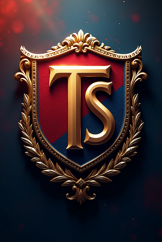 Trabzonspor logo red blue gold colors TS letters detailed beautiful background