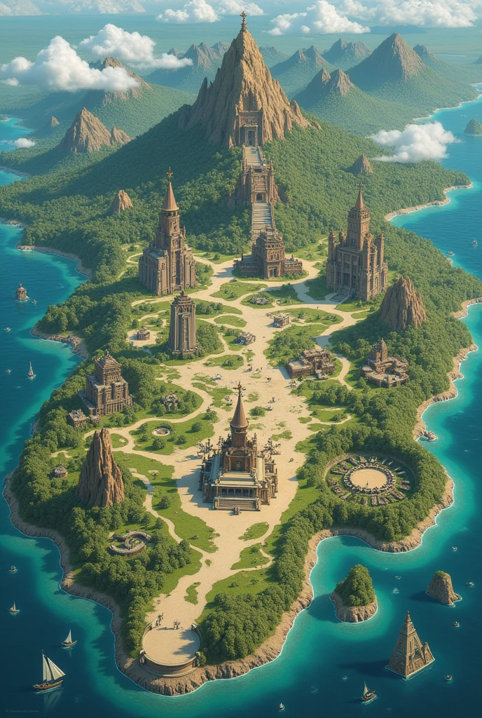 Draw the map of the Kanto region, from the Pokémon franchise, in a reimagined setting, no qual a Giza deixou de existir a aproximadamente mil anos, em um cataclisma que extinguiu a Giza e transferir a sua essência para os pokémons, transforming them into anthropomorphic beings, tans, they are the dominant and intelligent race on the planet. After this cataclysm, this new "Giza" had to evolve from scratch, tans estão em algo análogo ao nosso período medieval. Make a large and complex map, with several regions and cities, to be used in an RPG campaign.