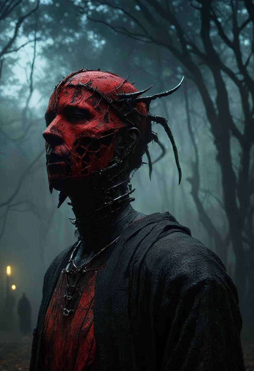 Dark Fantasy. Silent Hill. Beautiful cinematic impressionistic painting, gothic, minimalism, psychedelic Dark creepy horror, something out of this world, monster with a red and yellow hellish look, in the style of Jeremy Mann and Charles Dana Gibson, Mark Demsteader, Paul Headley, perfect composition, insanely beautiful detail detailed octane render, trending on artstation, 8k art photography, photorealistic concept art, programmatic natural volumetric cinematic ideal light, chiaroscuro, award winning photography, masterpiece, oil on canvas, Raphael, Caravaggio, Greg Rutkowski, Beeple, Beksinski, Giger, Ultra HD, realistic, bright colors, high detail, UHD image, pen and ink, perfect composition, beautiful detailed complex insanely detailed octane rendering, artstation trends, 8k art photography, photorealistic concept art, soft natural volumetric cinematic perfect light.
